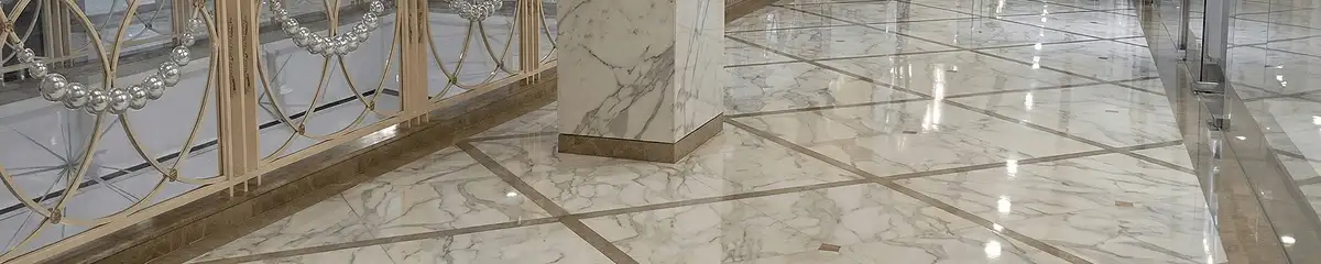 Beautiful marble floor professionally installed in Denver, CO